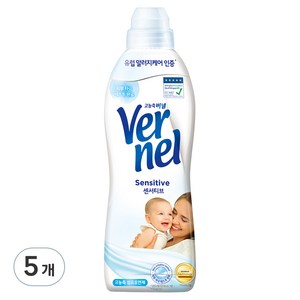 버넬 고농축 센서티브 섬유유연제 플라워 부케 본품, 900ml, 5개