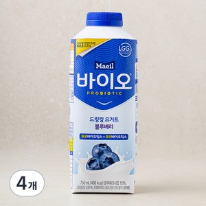 매일바이오 드링킹 블루베리, 750ml, 4개