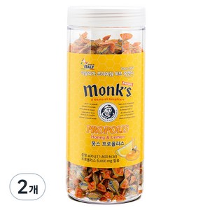 Monks 프로폴리스 캔디, 400g, 2개