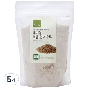 올가홀푸드 유기농 볶음 현미가루, 250g, 5개