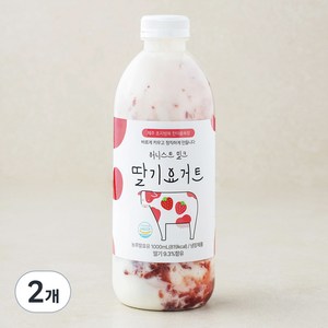 어니스트밀크 딸기 요거트, 1L, 1개입, 2개