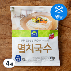 면사랑 멸치국수 1인분 (냉동), 273g, 4개