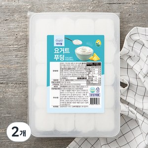 풍요한아침 아이젤 요거트푸딩, 1kg, 2개