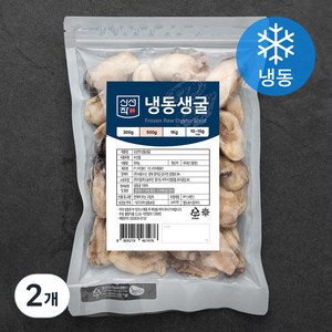 신선작 생굴 (냉동), 500g, 2개