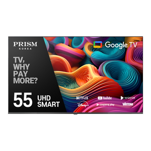 프리즘코리아 PRISM 4K UHD 바이런 구글OS 베젤리스 스마트TV, 139cm(55인치), HP55G3, 벽걸이형, 방문설치