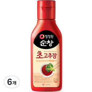 청정원순창 초고추장, 300g, 6개