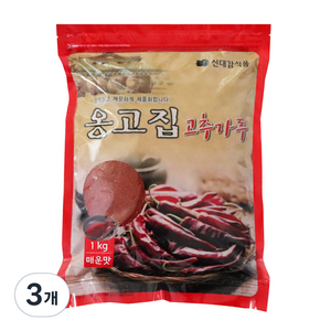 신대감 옹고집 고추가루 매운맛 찜 무침용, 1kg, 3개