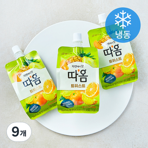 빙그레 따옴 트위스트 귤파인애플 (냉동), 9개, 1개입, 150ml