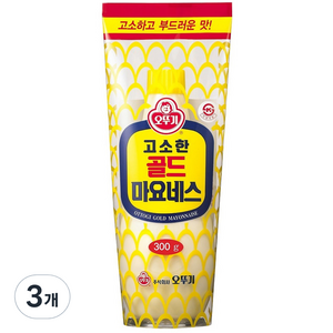 오뚜기 고소한 골드 마요네즈, 300g, 3개