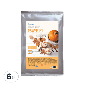 위드고 단호박데이 라떼 만들기 파우더, 1kg, 6개