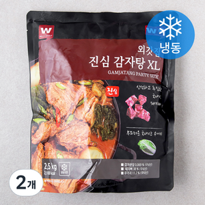 외갓집 진심 감자탕 XL (냉동), 2.5kg, 2개