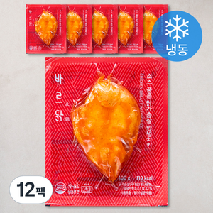 바르닭 소스품은 닭가슴살 양념치킨 (냉동), 100g, 12팩