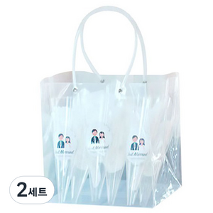 웨딩 플라워샤워 6p, 화이트, 2세트