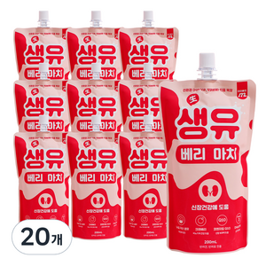 마이베프 펫밀크 생유베리마치, 크랜베리맛, 200ml, 20개