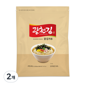 광천김 참 김가루, 400g, 2개