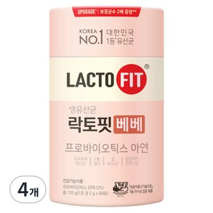 락토핏 베베 유산균, 120g, 4개