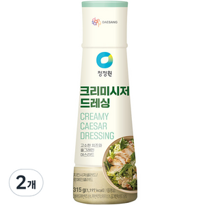 청정원 크리미시저 드레싱, 315g, 2개