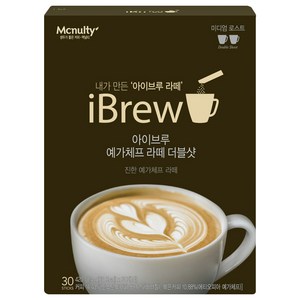 아이브루 맥널티 예가체프 라떼 더블샷 커피믹스, 14g, 30개입, 1개