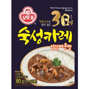 오뚜기 3일 숙성카레 약간매운맛, 80g, 2개