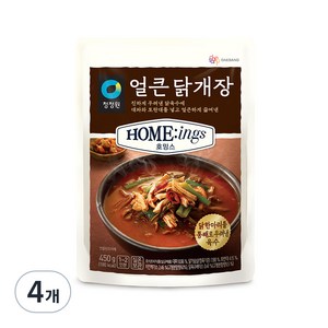 대상 청정원 호밍스 얼큰 닭개장, 450g, 4개