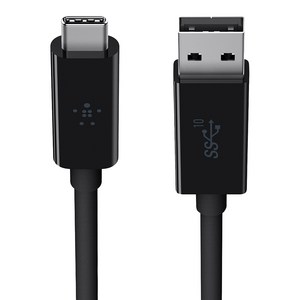 벨킨 3.1 USB A to USB C 케이블 F2CU029qc1M-BLK, 1개, 1m