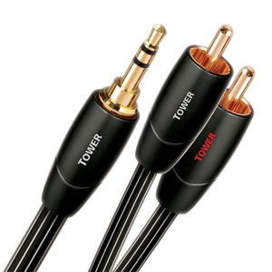 오디오퀘스트 Towe 3.5mm to RCA 아날로그 인터커넥터 케이블 1m, 1개