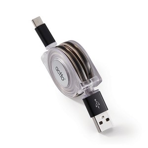 엑토 LED 타입C 충전 & 데이터 케이블, TC-12(블랙), 1개, 0.9m