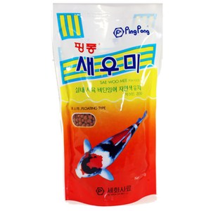 핑퐁 새우미 비단잉어 시클리드 사료, 350g, 1개