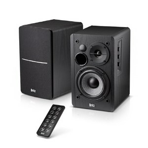 브리츠 2채널 HiFi 블루투스 북쉘프 스피커, BR-1600BT, 혼합 색상