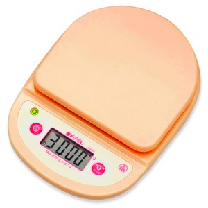 오펠 주방저울 3kg 대용량 OF-3004A, 베이비핑크