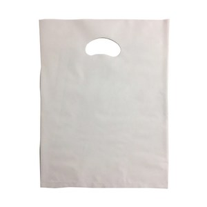 팩스타 펀칭 비닐 포장봉투 가로 30cm x 세로 40cm, 백색, 50개