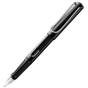 LAMY 사파리 만년필 병잉크 세트, EF, 샤이니블랙