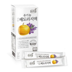 프로엠 유기농 진한 배도라지액 스틱, 10ml, 10개