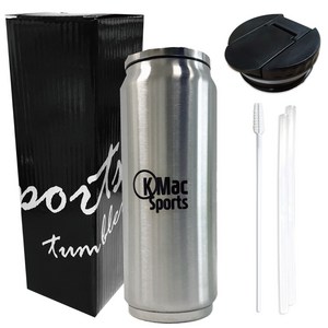 꼼꼬미 꼬맥 스포츠 냉온 텀블러 세트 500ml, 실버