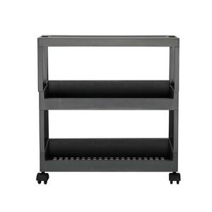 라이피스트 이동식 커버 틈새 선반 낮은형 3단, 그레이, 1개