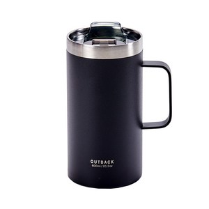 오슬로 아웃백 머그 V2 LONG, Black, 600ml, 1개