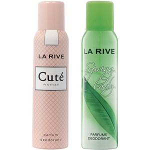 라리브 우먼 데오드란트 큐트 150ml + 스프링레이디 150ml, 1세트