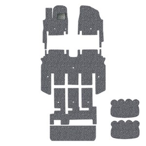 포시즌 대형 승합자동차 코일카매트 + 다용도 발판, 올뉴/더뉴 카니발(7인승 풀세트 트렁크까지), 그레이 + 랜덤 발송