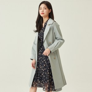 로엠 롱기장 볼륨 트렌치코트