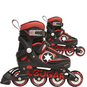 Cougar 아동용 인라인스케이트, TEXAS레드, 1개