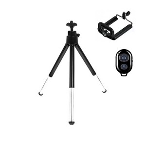 다감컴퍼니 2단 스마트폰 삼각대 블랙 + 표준형 홀더 + 셔터3 랜덤발송, AB SHUTTER 3, 1개