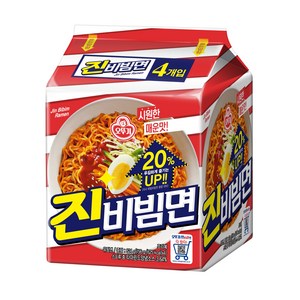 오뚜기 진비빔면 156g, 4개