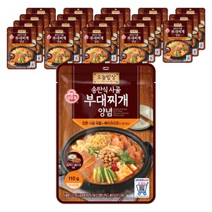 오뚜기 송탄식 사골 부대찌개 양념, 110g, 20개