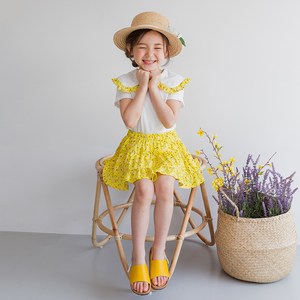 릴리푸리 여아용 플라워카라상하복