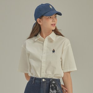 후아유 남여공용 스티브 반팔 솔리드 셔츠 WHYWA2528U