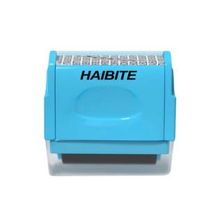 HAIBITE 개인정보 유출방지 보호 롤러 스템프, 1개, 옵션B(블루)