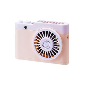 미미드비숑 카메라 목걸이 휴대용 선풍기, FN-01, 핑크