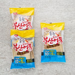 동원 추억부산 쫄깃사각 어묵, 495g, 3개