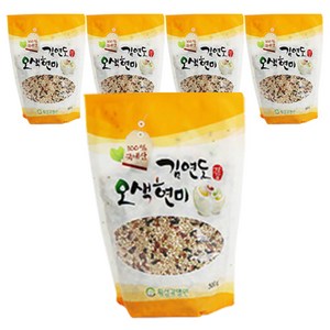 김연도 웰빙 오색현미, 500g, 5개