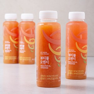 잠바주스 프리미엄 과채주스 뷰티풀오렌지, 250ml, 4개